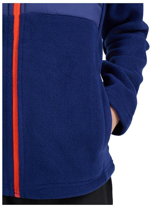 Kinder-Strickjacke Vlies Blau