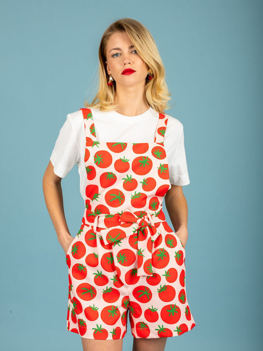 Damenteiliger Jumpsuit Rotes