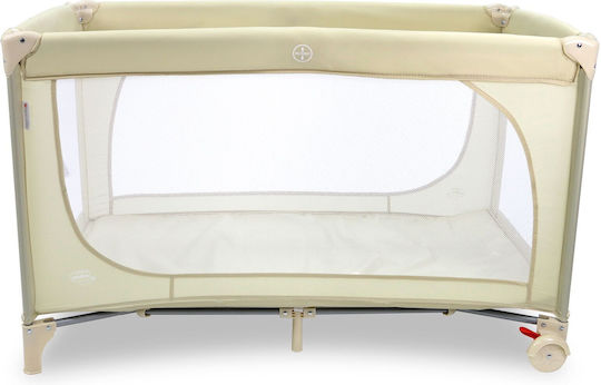 Asalvo Essential Παρκοκρέβατο με Στρώμα Μπεζ 65x125cm