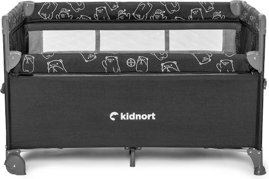 Kidnort Loc De Joacă Cu Două Nivele Cu Saltea Gri 78.5x128cm