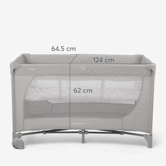 Kikka Boo Medley 2023 Laufstall 2 Ebenen mit Matratze Grün 65x125cm