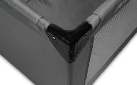 Caretero Key Laufstall mit Matratze Graphite 125x64cm