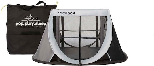 Aeromoov Instant Travel Cot Παρκοκρέβατο 2 Επιπέδων με Στρώμα Γκρι 130x92cm