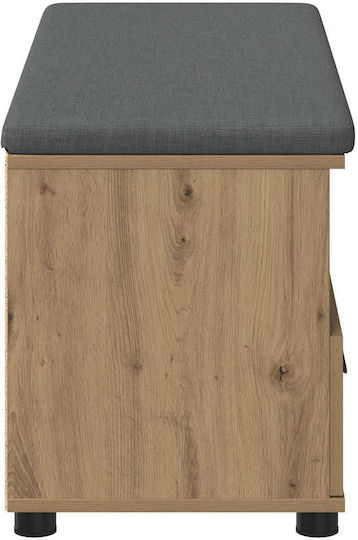 vidaXL Flurmöbel & Aufbewahrung mit Bank Eiche 100x38x46cm