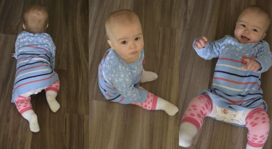 Dribble Ons Rainbow Stripe Επιγονατίδα Μπουσουλήματος από Ύφασμα 2τμχ