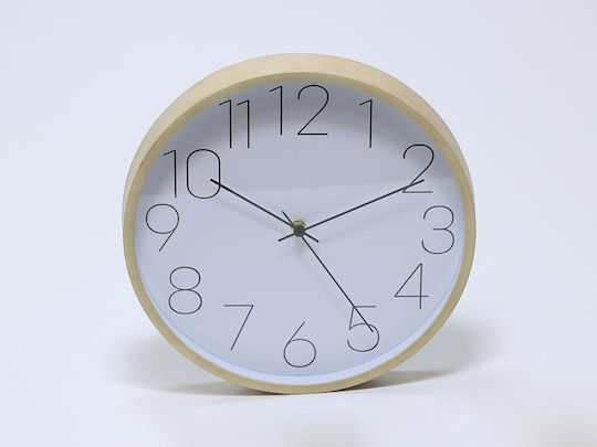 Wall Clock Plastic White Ø30.5cm