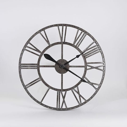 Analoge Kunststoff Schwarze Wanduhr 63,5x5cm