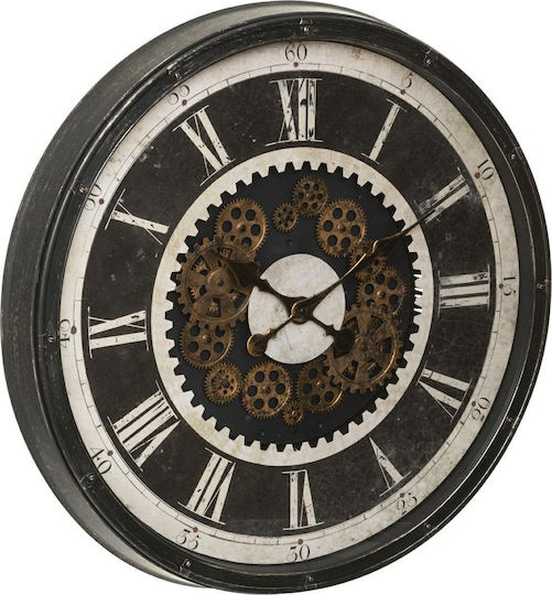 Atmosphera Charly Wall Clock Plastic Black Ø76cm