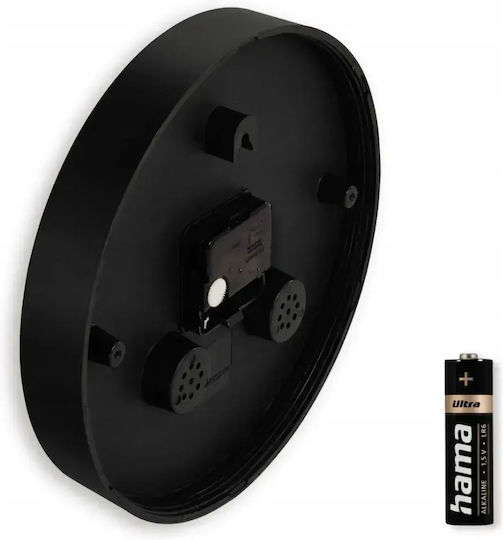 HAMA Ceas de Perete Negru Ø25cm