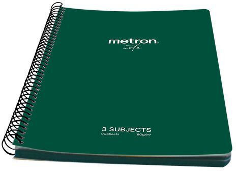 Metron Σπιράλ Τετράδιο Ριγέ Α4 150 Φύλλων 3 Θεμάτων (Διάφορα Σχέδια)