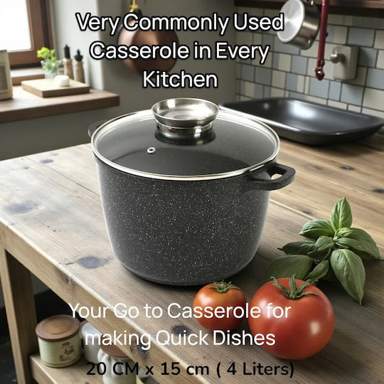 Masterpan Masterpan Κατσαρολάκι Γάλακτος από Aluminium Dampfgaren 7lt / 24cm
