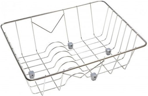 Sanitec Nr. 3 Abtropfkorb Inox Silber 40x31cm
