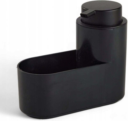 Today Kitchen Plastic Dispenser with Sponge Holder Black 300ml