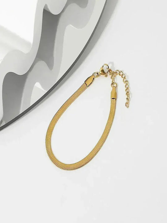 SteweHome Gold Plated Steel Bracelet 17cm