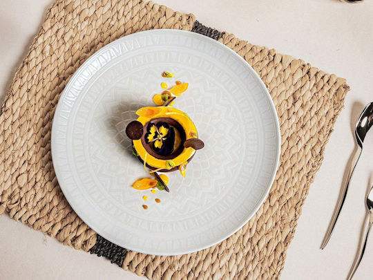 Lumarko Shallow Porcelain Serving Plate with Diameter 29cm