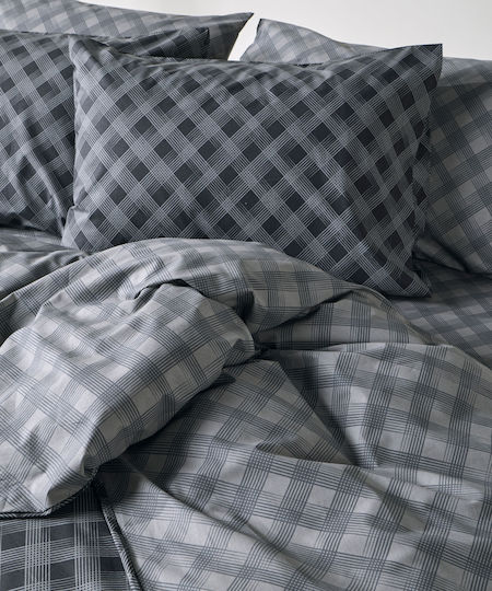 Kentia Set Duvet Cover Cotton 185x245cm Semi-Double with Pillowcase Karavagio Karavagio 30