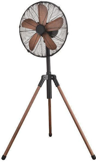 Eurolamp Pedestal Fan 60W Diameter 40cm Black