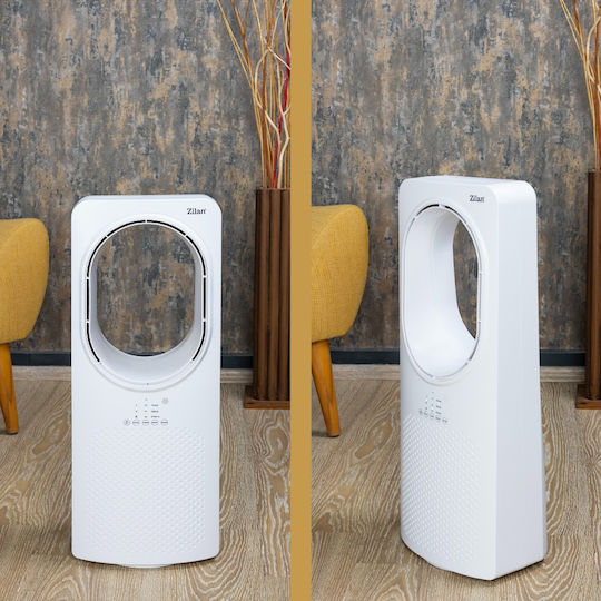 Zilan Bladeless Fan 50W With Remote Control White