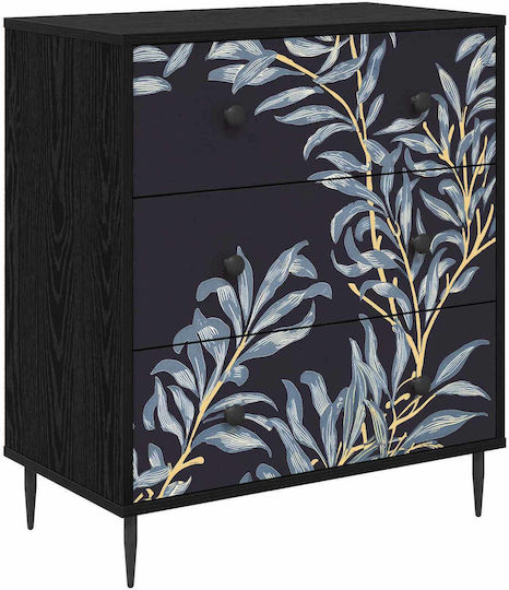 Chest of Drawers Dokkum Blue 66x36.5x76cm