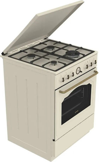 Gorenje Aragaz Gaz Lichid și Electricitate 71lt cu Plite Emailate P60cm Gorenje Gks6c71cli Kitchen