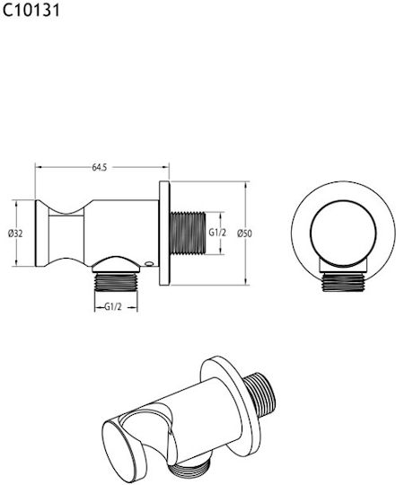Armando Vicario Shower Head Holder