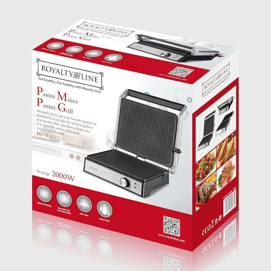 Royalty Line Sandwichmaker Grill 2000W Schwarz