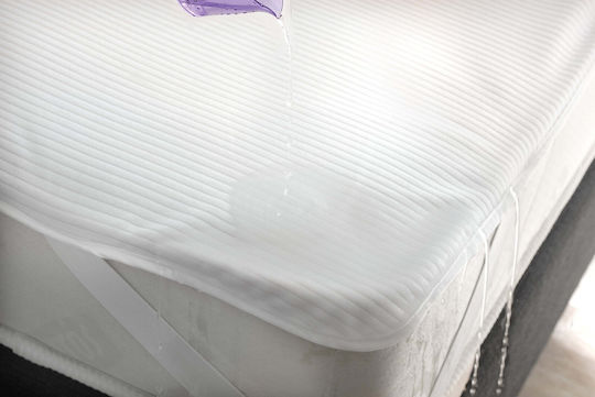 Rythmos Schutzauflage Einzel Wasserdicht mit Gummibändern Weiß 100x200cm