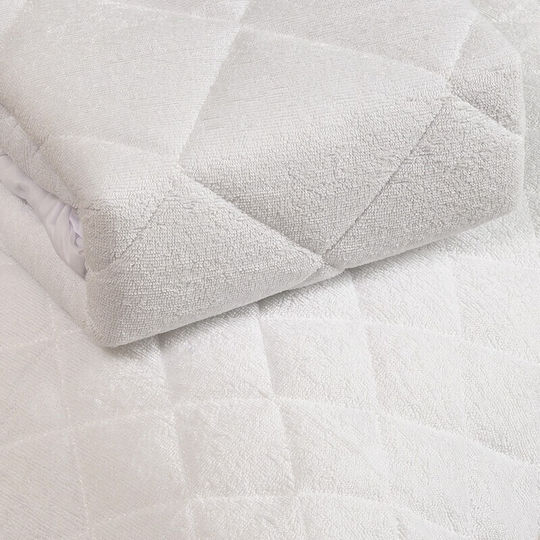 Melinen Protecție Pentru Saltea King Size Waterproof Echipată Albă 180x200+40 cm