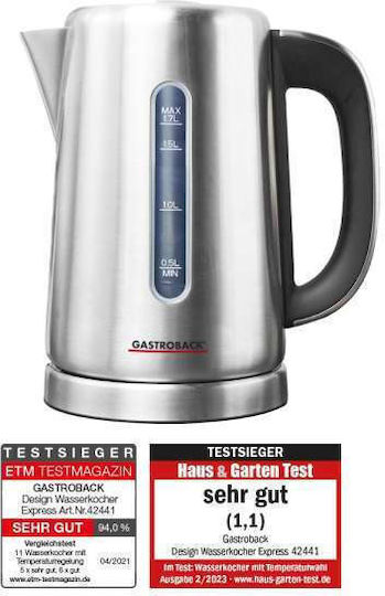 Gastroback Express Βραστήρας 1.7lt 3000W Ασημί