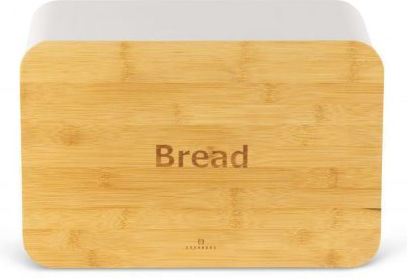 Edenberg Bread Box with Lid Inox White