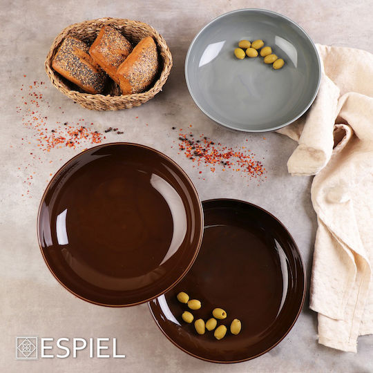 Espiel Καλάθι Ψωμιού από Rattan Καφέ 20x14x6cm