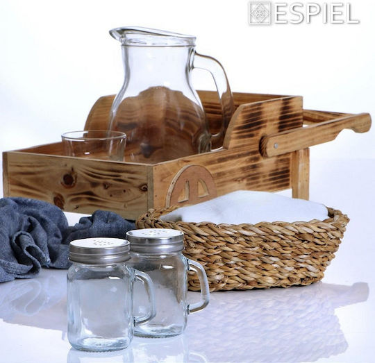 Espiel Brotkorb Geflecht Braun 28x22x10cm