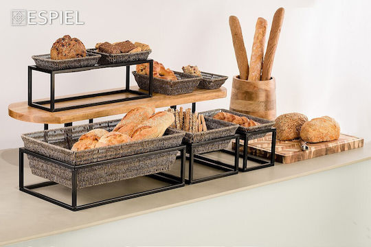 Espiel Brotkasten Korbweide Gray 24x16x6cm