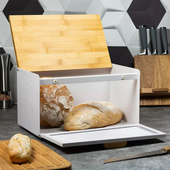 Klausberg Bread Box Wooden Gray 23.5x23.5x21cm