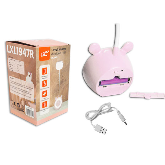 Lumini LED Lampă de birou pentru copii Teddy Bear Roz