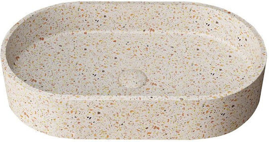 Karag Надеждна мивка Камък 60x35x12см Stracciatella