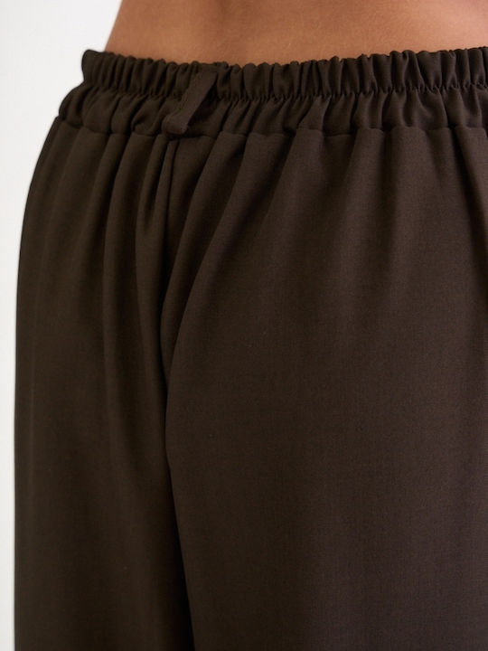 Damen Braune Dunkle Set mit Hosen für Damen