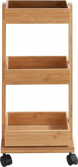 Zeller Wooden Kitchen Rack 3 Tiers Brown 31x18x71.5cm