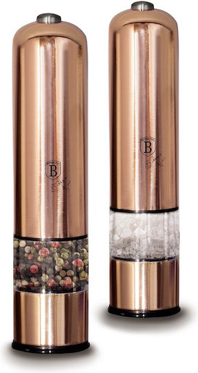 Berlinger Haus Metallic Line Set Electric Râșnițe Condimente Inox Rose Gold Collection 2buc