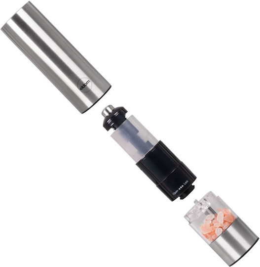 Eldom Elektrischer Salz- und Pfeffermühlen-Set Inox in Grau Farbe