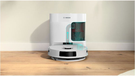 Bosch Spotless Robot Vacuum Cleaner with Laser Mapping and Suction Power 11000Pa White