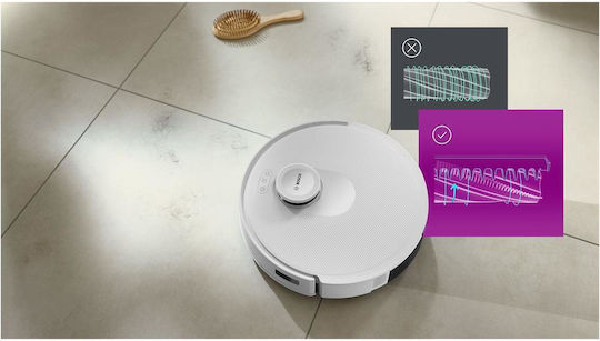 Bosch Spotless Robot Vacuum Cleaner with Laser Mapping and Suction Power 11000Pa White