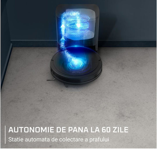 Rowenta X-Plorer Serie 85+ Σκούπα Ρομπότ με Χαρτογράφηση Laser & Απορρόφηση 6000Pa Μαύρη