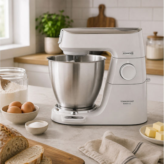 Titanium Chef Baker XL Mixer Planetar 1200W cu Bol Inox 7lt Inox