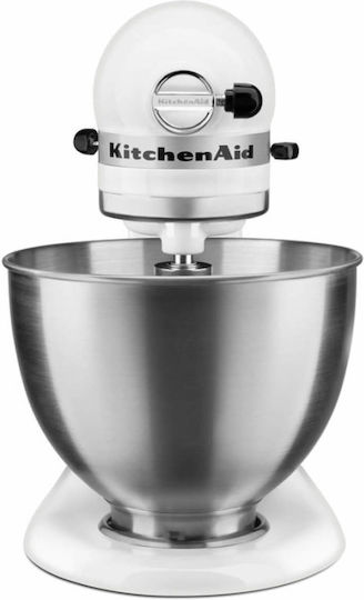 Kitchenaid Classic Stand Mixer 250W With Stainless Bowl 4.28lt White