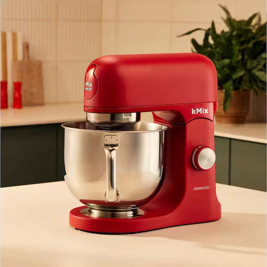Kmix Mixer Planetar 1000W cu Bol din Inox 5lt All Red