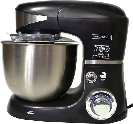 Küchenmaschine 1600W mit Rostfreiem Schüssel 5,5l Schwarze
