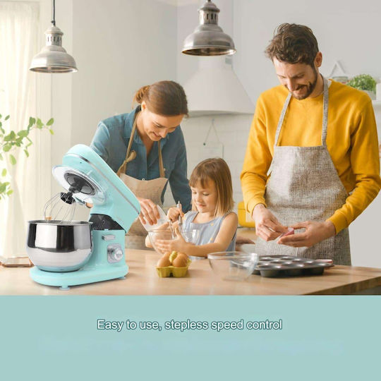 Küchenmaschine 1100W mit Rostfreiem Schüssel 5lt Minzgrün