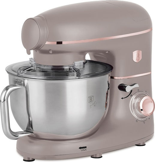 Kitchen Machine 1500W with Stainless Bowl 5.5L Grey