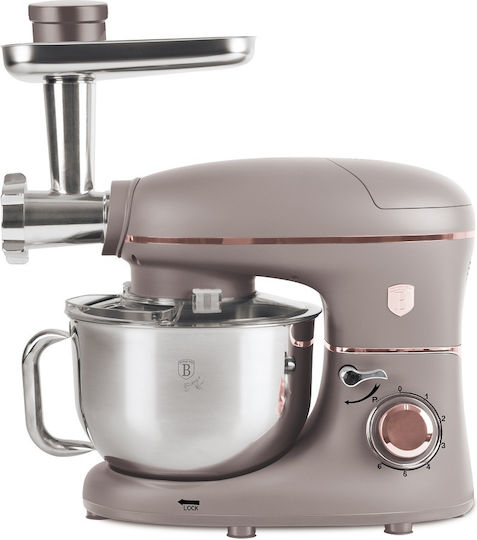 Kitchen Machine 1500W with Stainless Bowl 5.5L Grey